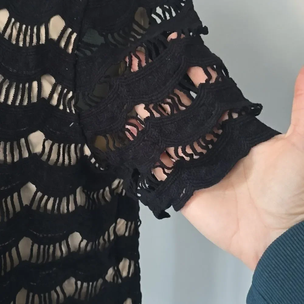 Kate Spade | Elegant Black Lace Women's Top